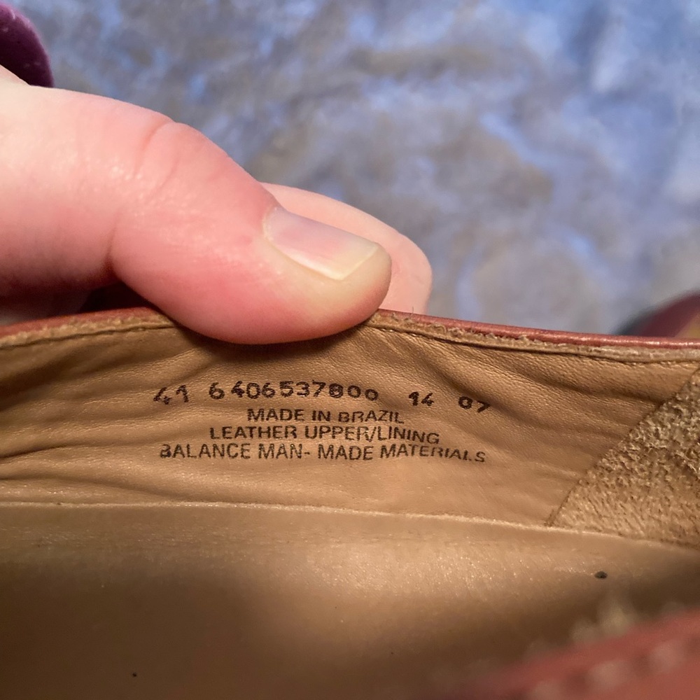 Dansko Women Darcy Shoe Size 41 10.5 Brown Leather Chunky Thick Sole Brazil - Picture 6 of 7